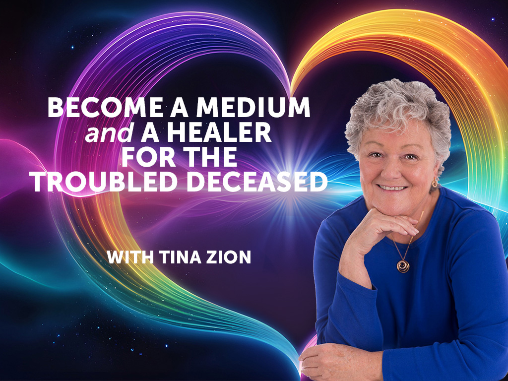 become a medium and healer for the troubled deceased with Tina Zion header banner